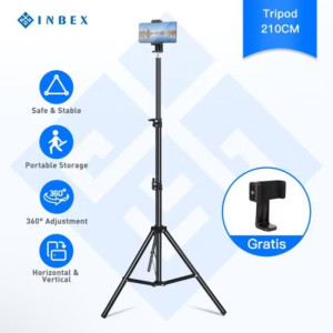 Inbex 210 Cm Plus Portable Tripod/Reverse Collapsible
