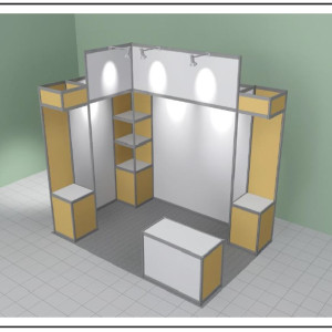 Dekorasi Stand Ukuran 2x3m