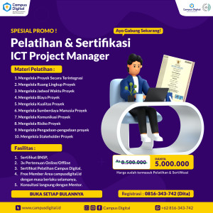 Pelatihan dan Sertifikasi BNSP - ICT Project Manager