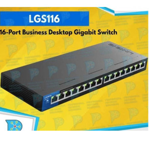 Linksys Lgs116-Ap 16-Port Business Desktop Gigabit Switch