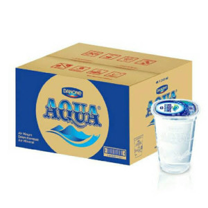 14) AIR MINUM AQUA GELAS