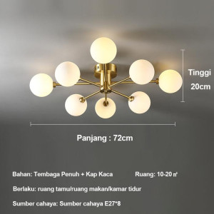 Lampu Gantung 8 Bohlam