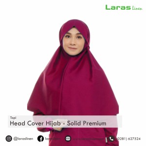 LARAS LINEN - PENUTUP KEPALA MEDIS JILBAB - SOLID PREMIUM