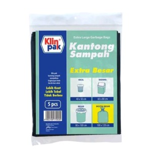 Klinpak Plastik Sampah Besar Uk. 100x120cm isi 5lembar