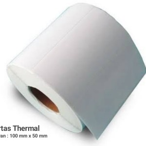 Kertas Termal Stiker Ukuran 100 mm x 50 mm