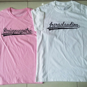 kaos pendek bahan cotton combet 24s