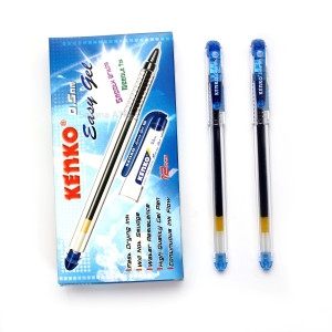 Ballpoint gel hitam biru Kenko