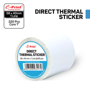 Eprint Direct Thermal Sticker 58x40mm