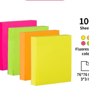 Memo tempel - Sticky Notes 4 Warna x 100 Sheets