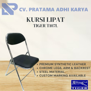 KURSI LIPAT PREMIUM TIGER T107L CHROME