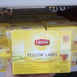 lipton black tea 25pcs