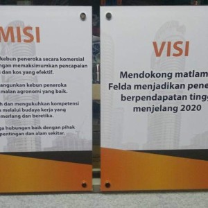 ACRYLIC VISI MISI 40 X 60