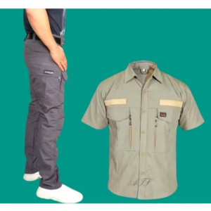 Setelan Kemeja Tactical W-Tac dan Celana Blackhawk Panjang