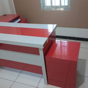 Meja Kerja L Shape Custom