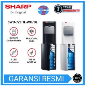 SHARP SWD-72EHL-WH/BL Water Dispenser Galon bawah