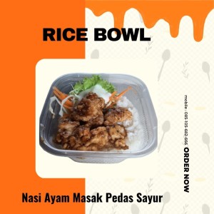 Rice bowl Ayam Pedas
