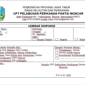 Lembar Disposisi
