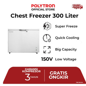 Chest Freezer 300 Liter POLYTRON PCF 318