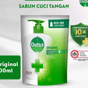 Dettol Sabun Tangan Anti Bakteri Original 400 ml Refill
