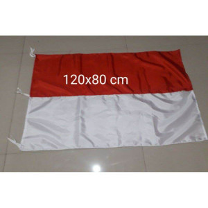 Bendera Merah Putih- Bahan kain ukuran 120 x 80 cm