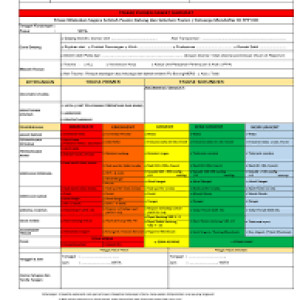 Cetak Triase Pasien Gawat Darurat ( 4 warna )