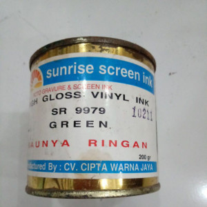 Tinta Sablon Kertas Hijau 1 kg Merk sunrise
