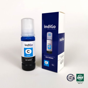 Tinta Compatible indiGo 003 Series Cyan setara EPSON 003 Cyan