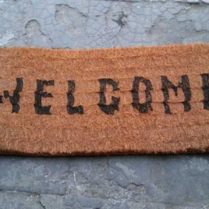 keset sabut kelapa welcome