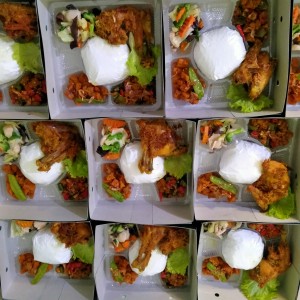 Nasi box komplit