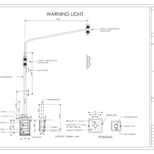 WARNING LIGHT LAMPU 3 ASPEK