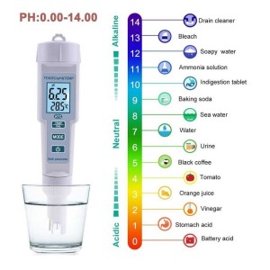 Yieryi Alat Ukur Kualitas Air 4 in 1 PH TDS EC Temperature - PH686