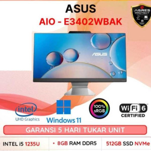 Asus AIO A3402WVAK I5 1335 16gb 512GB W11+OHS 23.8FHD WHT -WPC515WS