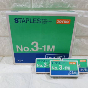 Isi Staples Sedang No 3 (1 Dus isi 20 Pack) - JOKYO