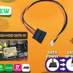 Kabel Power SATA to SATA Mini 4 Pin SSD HDD