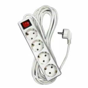 Stop Kontak ALL BRAND Lubang 4 + Kabel 3 Meter