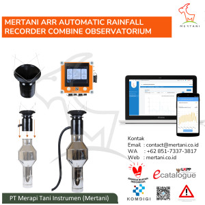MERTANI ARR AUTOMATIC RAINFALL RECORDER COMBINE OBSERVATORIUM