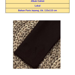 Jilbab Segiempat Coklat