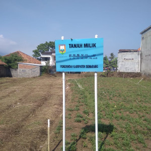 Plang Tanda Kepemilikan Tanah (60x90 cm)