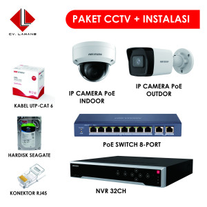 PAKET CCTV LENGKAP DENGAN INSTALASI