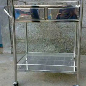 Troli Stainless Steel 2 Tingkat