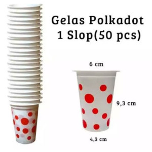 Gelas Polkadot 200 ml