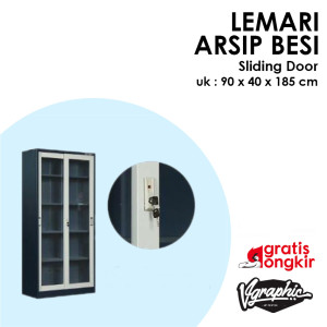 Lemari Arsip Besi Sliding Door