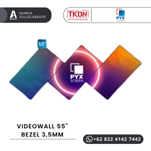 VIDEOWALL 55 INCH BEZEL 3,5MM With Bracket + Instalasi - PYXSCREEN