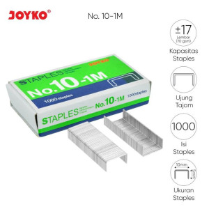 Isi Staples No 10 JOYKO 1 Box isi 20 Pcs