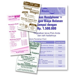 Brosur/ Flayer/ Pamflet/ Leaflet Satu Warna
