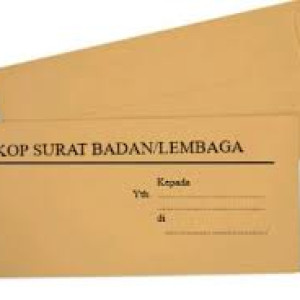 Amplop Dinas Coklat Custom