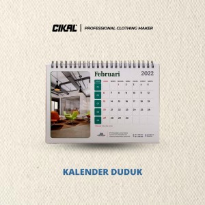 Kalender Meja/Kalendek Duduk Custom