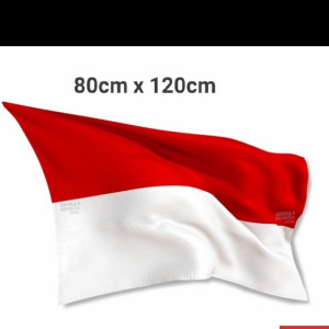 Bendera Merah Putih 120 cm x 80 cm tanpa merk