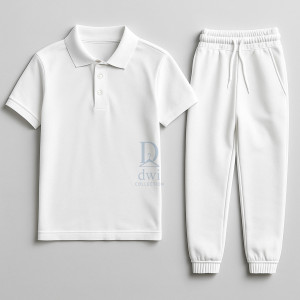 Setelan Kaos Polo dan Celana