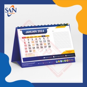 Kalender Meja Landscape Custom (min. 100 pcs)